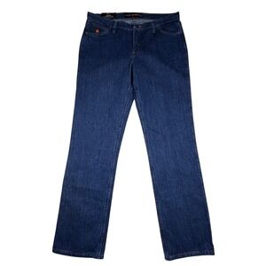 Wrangler FR Flame Resistant Jeans Womens 15x34 Dark Wash Straight Leg HRC2 2112
